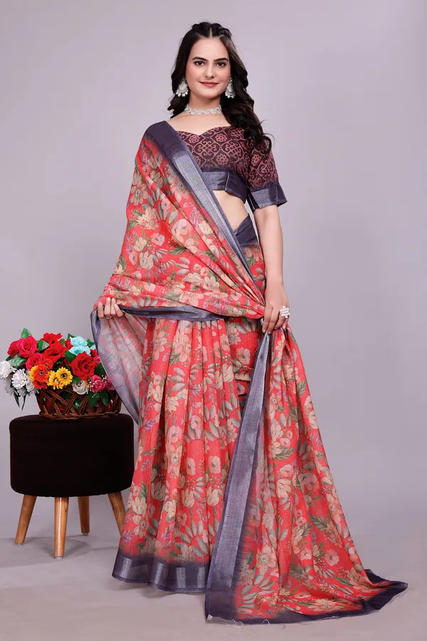 Ethnic_Pure_Soft_Cotton_Linen_Digital_Printed_Saree_with_Unstitched_Blouse_Piece_|_Bollywood_Style_Lightweight_Traditional_Wear_for_Women