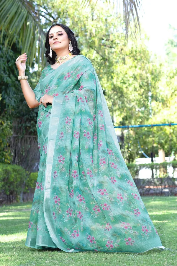Ethnic_Pure_Soft_Cotton_Linen_Digital_Printed_Saree_with_Unstitched_Blouse_Piece_|_Bollywood_Style_Lightweight_Traditional_Wear_for_Women