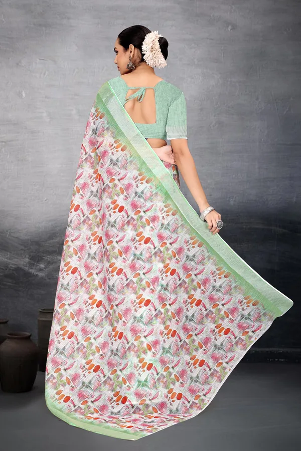 Ethnic_Pure_Soft_Cotton_Linen_Digital_Printed_Saree_with_Unstitched_Blouse_Piece_|_Bollywood_Style_Lightweight_Traditional_Wear_for_Women