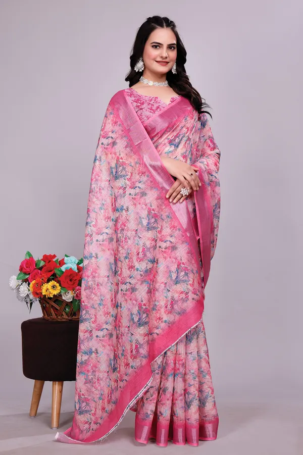 Ethnic_Pure_Soft_Cotton_Linen_Digital_Printed_Saree_with_Unstitched_Blouse_Piece_|_Bollywood_Style_Lightweight_Traditional_Wear_for_Women