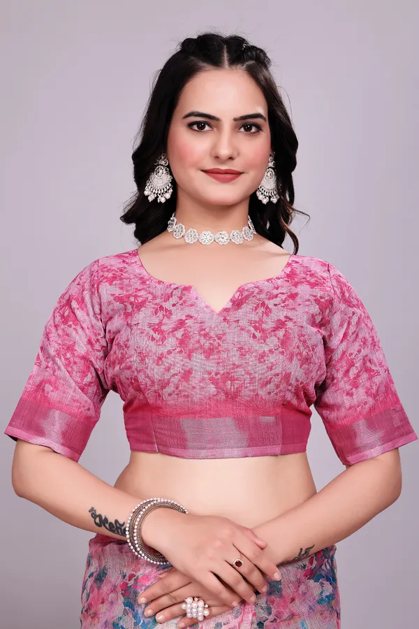 Ethnic_Pure_Soft_Cotton_Linen_Digital_Printed_Saree_with_Unstitched_Blouse_Piece_|_Bollywood_Style_Lightweight_Traditional_Wear_for_Women