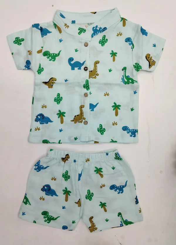 Light_Blue_Muslin_Premium_Shirt_Set_For_Kids