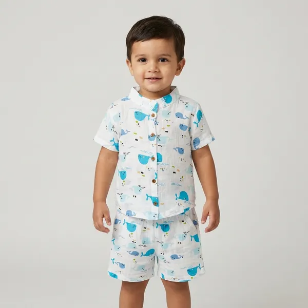 White_And_Blue_Muslin_Premium_Clothing_Set_For_Kids