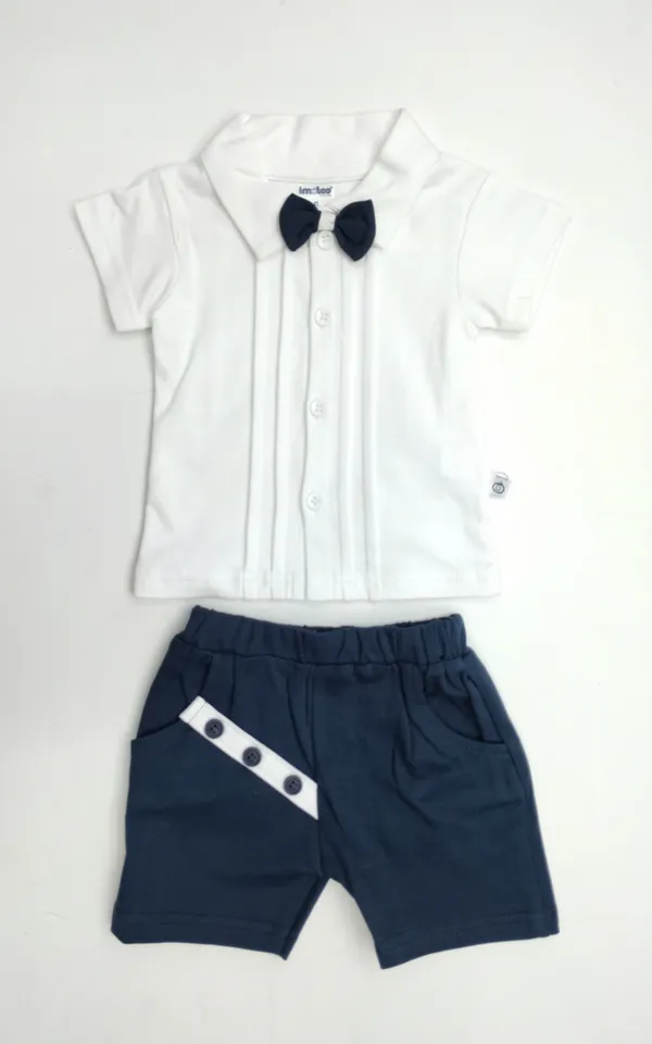 White_And_Blue_Cotton_Premium_Shirt_For_Kids