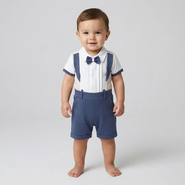 White_And_Blue_Cotton_Premium_Clothing_Set_For_Kids