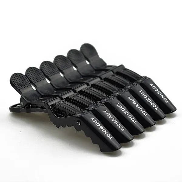 Pack_Of_5_Black_Crocodile_Hair_Clips_With_Textured_Grip