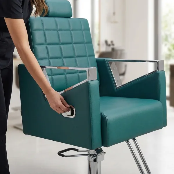 Premium_Turquoise_Salon_Chair_With_Adjustable_Reclining_Feature_And_Chrome_Armrests