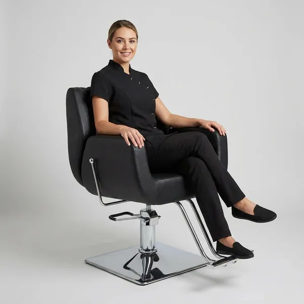 Professional_Salon_Styling_Chair_With_Hydraulic_Base
