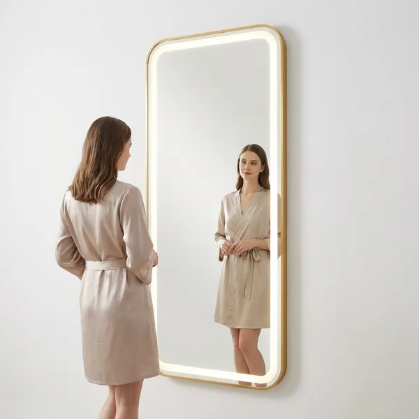 Led_Lighted_Full_Length_Salon_Mirror_With_Gold_Frame
