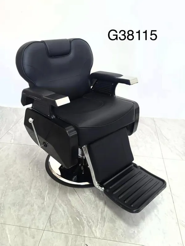 Professional_Salon_Barber_Chair_With_Reclining_Backrest_And_Footrest_Model