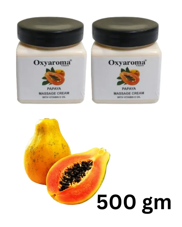 Oxy_Aroma_Papaya_Massage_Cream_With_Vitamin_E_Oil_Pack_Of_2_500Gm