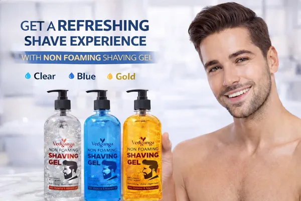Vedganga_Non_Foaming_Shaving_Gel_Clear_And__Blue_And_Gold_Variants_Pack_Of_3