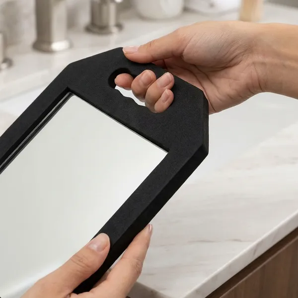 Square_Unbreakable_Mirror_With_Decorative_Black_Frame_And_Handles