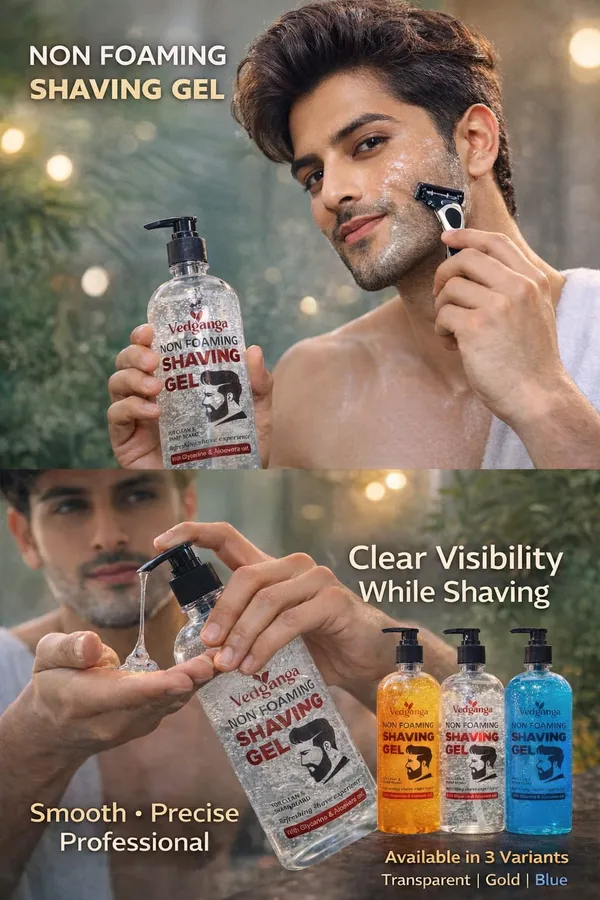 Vedganga_Non_Foaming_Shaving_Gel_Clear_And__Blue_And_Gold_Variants_Pack_Of_3