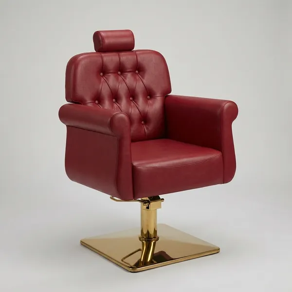 Premium_Burgundy_Salon_Chair_With_Gold_Base