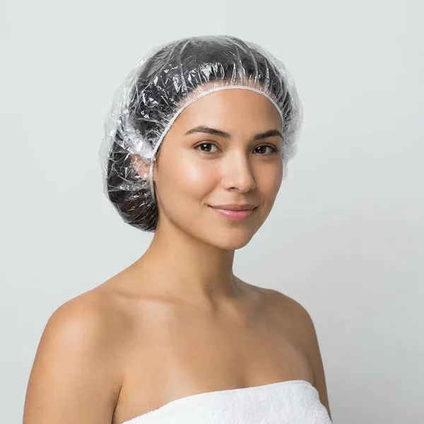 Disposable_Shower_Caps_Clear_Plastic_Elastic_Hair_Protection_Caps_Pack_of_100pcs