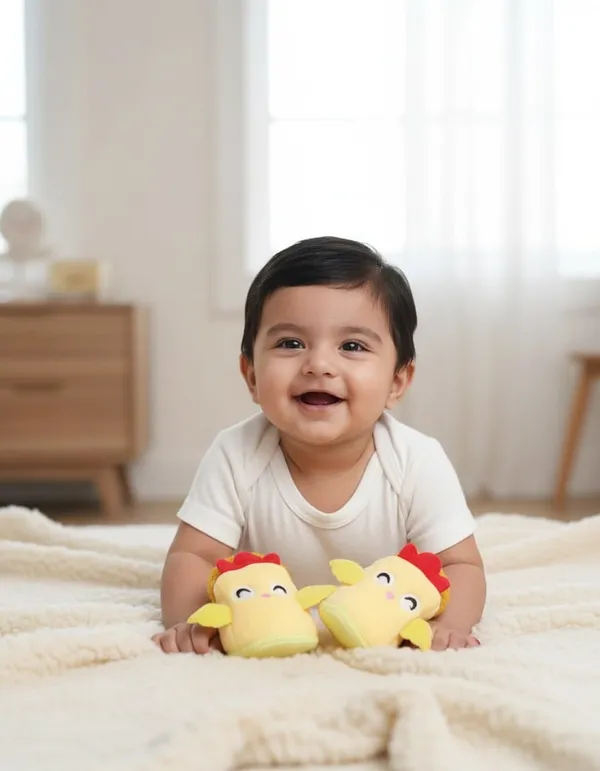 Plush_Cartoon_Chicken_Baby_Shoes
