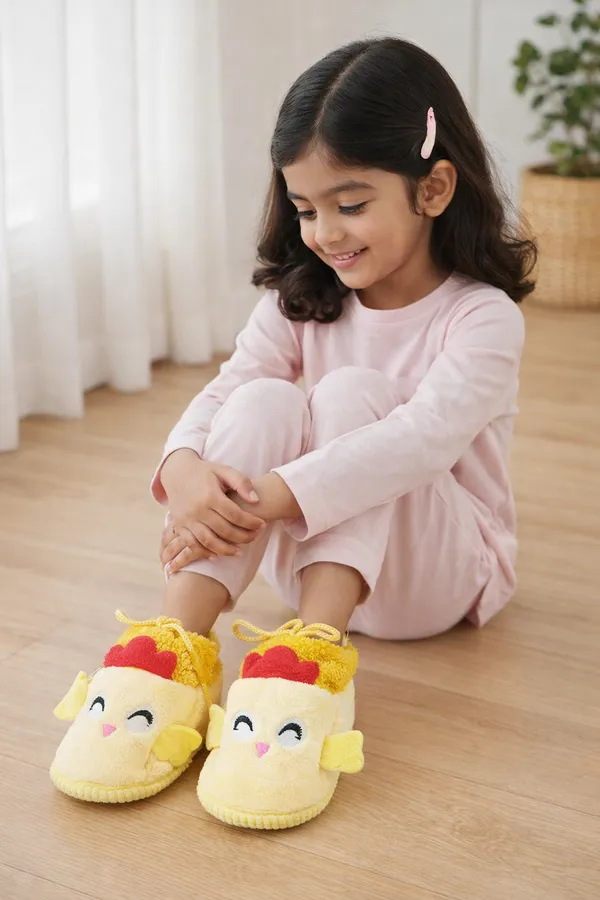Plush_Cartoon_Chicken_Baby_Shoes