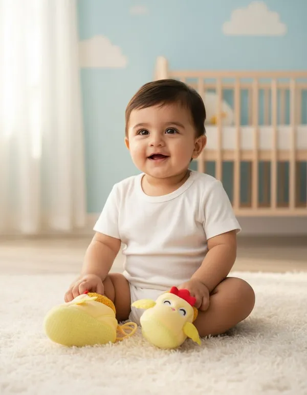 Plush_Cartoon_Chicken_Baby_Shoes