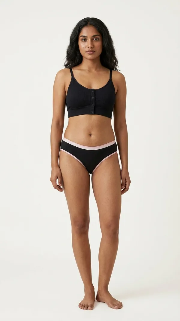 Set_of_1_-_Ribbed_Button-Front_Black_Bra_for_Comfort,_Style,_and_Support