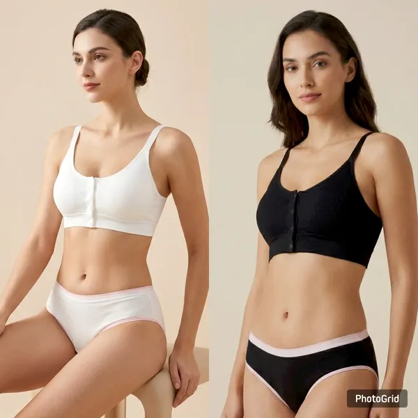 Set_of_1_-_Ribbed_Button-Front_Black_Bra_for_Comfort,_Style,_and_Support