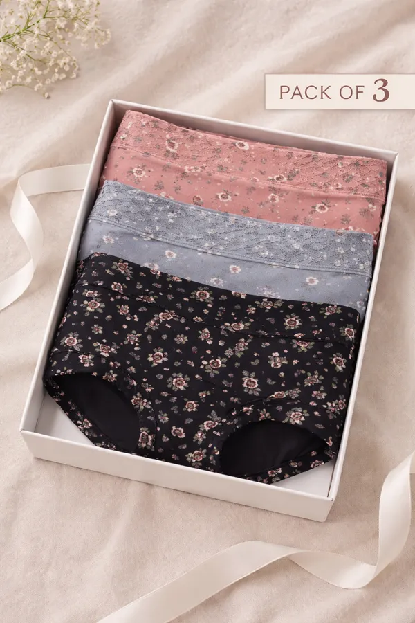 Women's_Floral_High-Waisted_Plus_Size_Underwear-Pack_Of_3