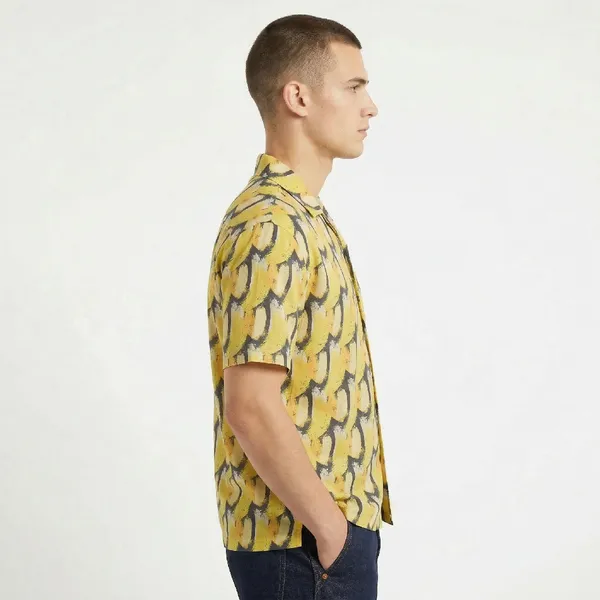 Banana_Yellow_Breathable_Poly_Banana_Breeze_Short_Sleeve_Shirt_For_Men