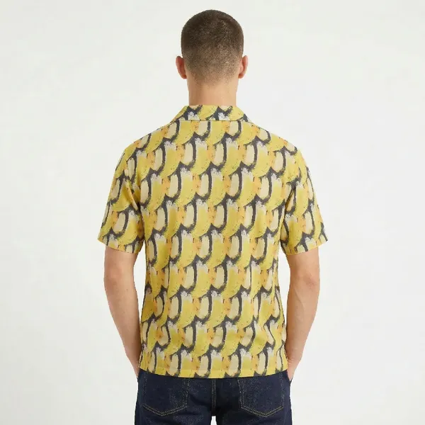 Banana_Yellow_Breathable_Poly_Banana_Breeze_Short_Sleeve_Shirt_For_Men