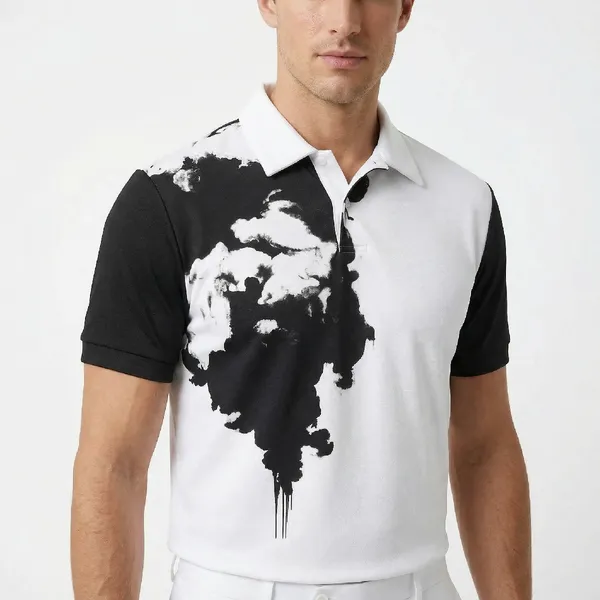 Arctic_Ink_White_Poly_Lycra_Eagle_Strike_Polo_For_Men