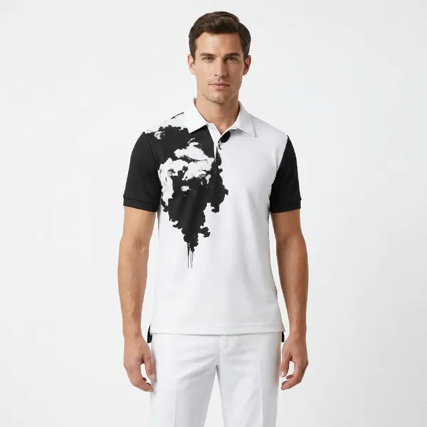 Arctic_Ink_White_Poly_Lycra_Eagle_Strike_Polo_For_Men