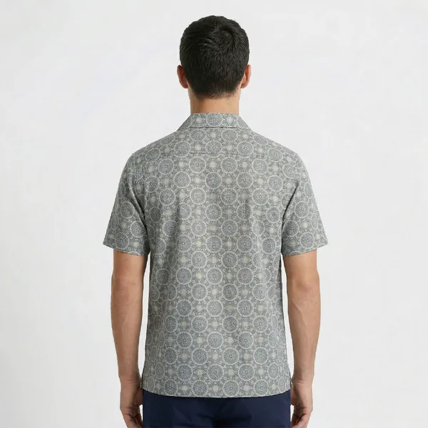 Grey_Breathable_Poly_Mandala_Short_Sleeve_Shirt_For_Men