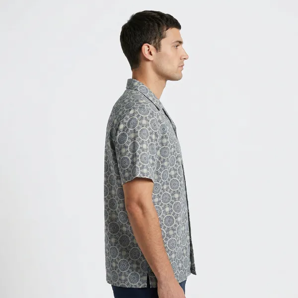 Grey_Breathable_Poly_Mandala_Short_Sleeve_Shirt_For_Men