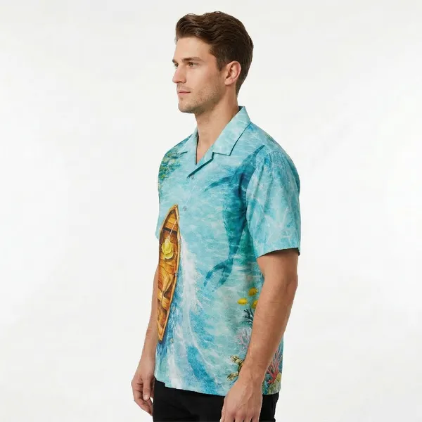 Turquoise_Lagoon_Breathable_Poly_Ocean_Boat_Short_Sleeve_Shirt_For_Men