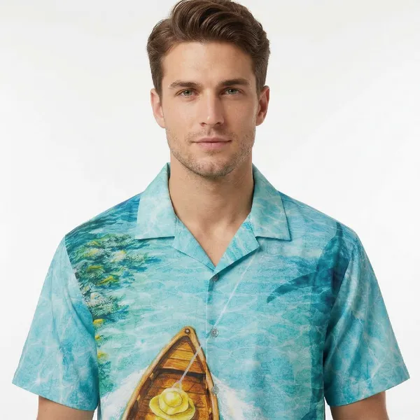 Turquoise_Lagoon_Breathable_Poly_Ocean_Boat_Short_Sleeve_Shirt_For_Men