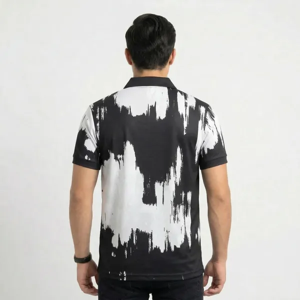 Jet_Black_And_White_Poly_Lycra_Splash_Polo_For_Men