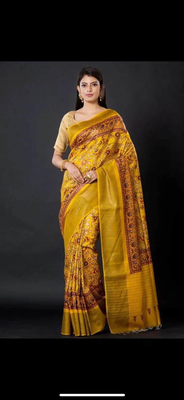 Mustard_Yellow_Baluchari_Silk_Saree_With_Traditional_Woven_Motifs