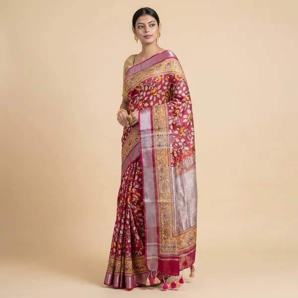 Traditional_Red_Silk_Saree_With_Golden_Zari_Work