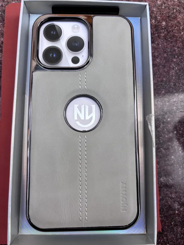 Black_Leather_Premium_Phone_Case_With_Ring_Holder_For_Iphone
