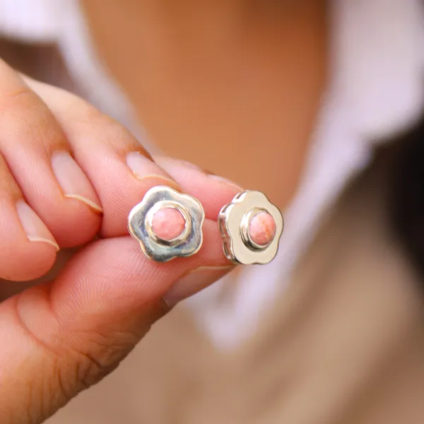 Rhodo_Blossom_Studs_925_Silver_Earrings_For_Women