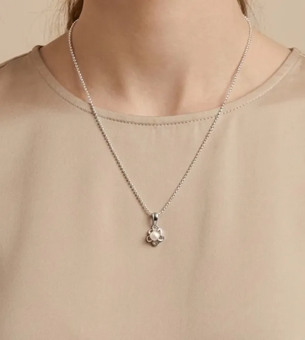 White_Pearl_925_Silver_Necklace_For_Women