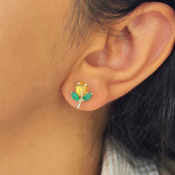 Vriksha_Noor_Studs_925_Silver_Earrings_For_Women