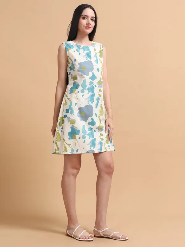 Sleeveless_Floral_Print_A-Line_Dress_For_Women