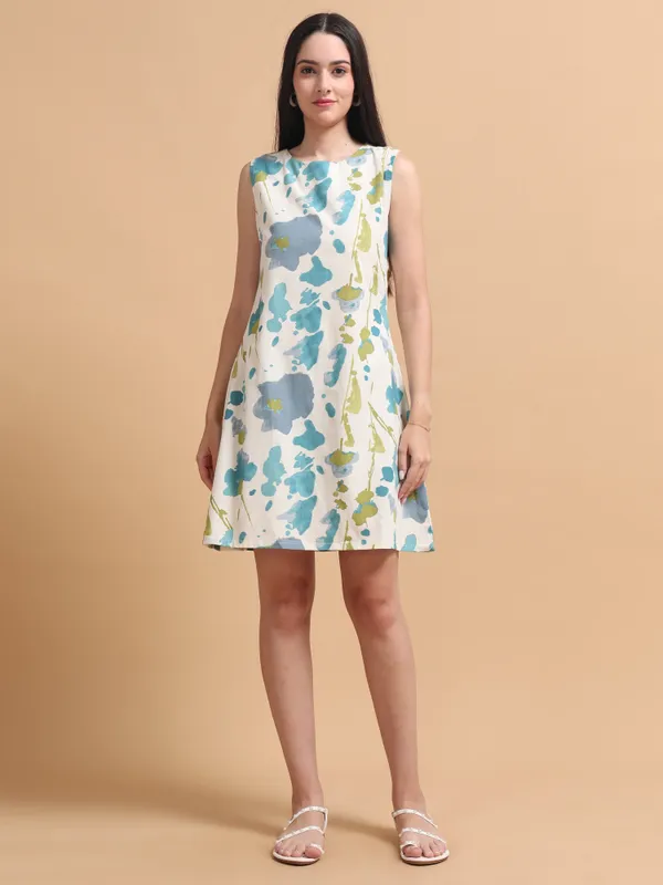 Sleeveless_Floral_Print_A-Line_Dress_For_Women
