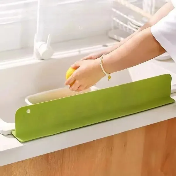 Buy_1_get_1_Free_|_Anti_Splash_Sink_Guard_For_Kitchen_Countertop_|__Green_Colour_|_Flexible_Water_Blocking_Barrier