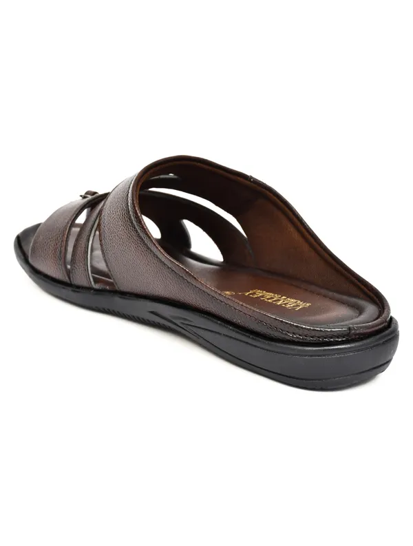Dark_Brown_Synthetic_Leather_Double_Strap_Sandals_For_Men