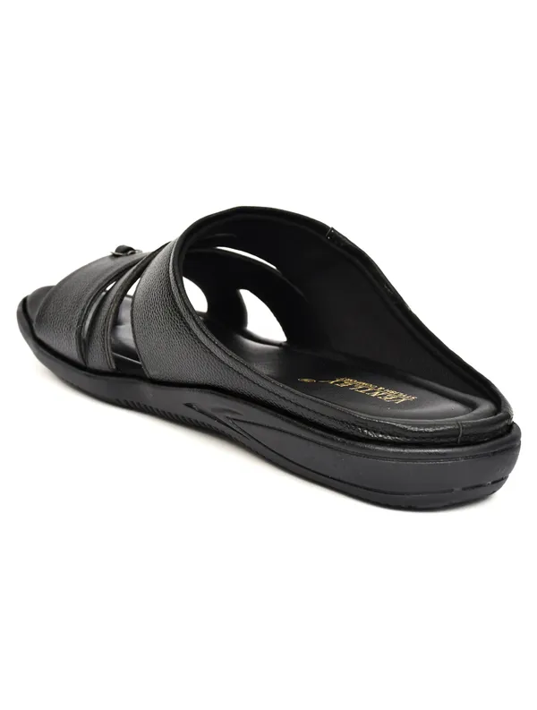 Black_Synthetic_Leather_Double_Strap_Sandals_For_Men