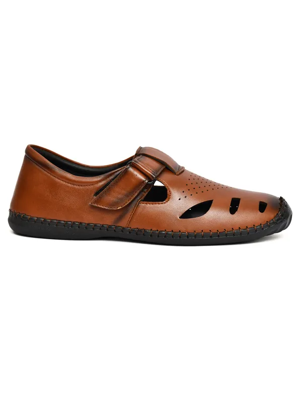 Brown_Synthetic_Leather_Closed_Toe_Adjustable_Strap_Sandals_For_Men