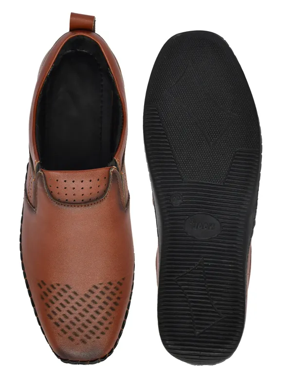 Tan_Synthetic_Leather_Shoes_For_Men