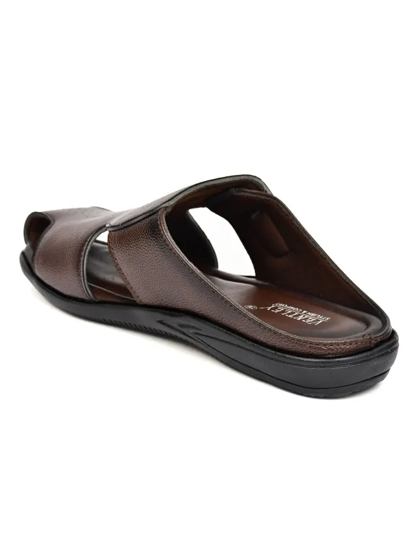 Dark_Brown_Synthetic_Leather_Open_Toe_Sandals_For_Men