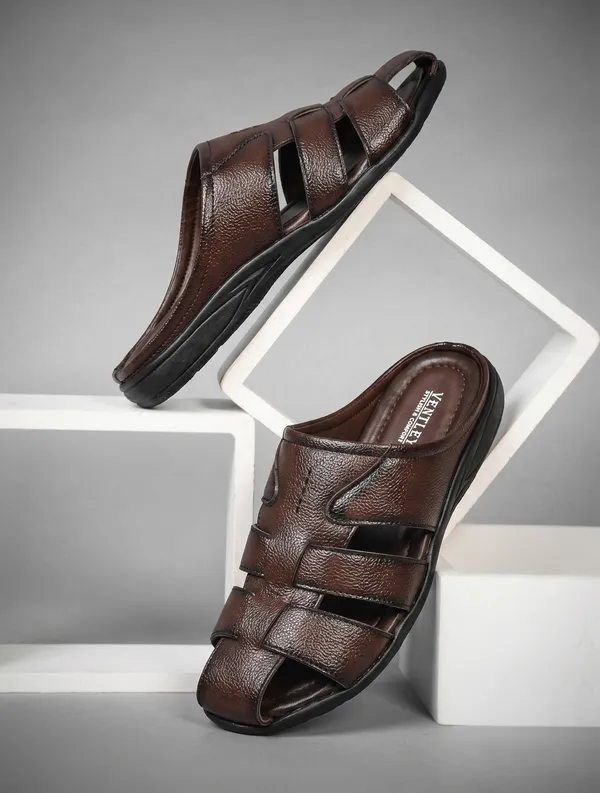 Dark_Brown_Synthetic_Leather_Closed_Toe_Multi_Strap_Sandals_For_Men